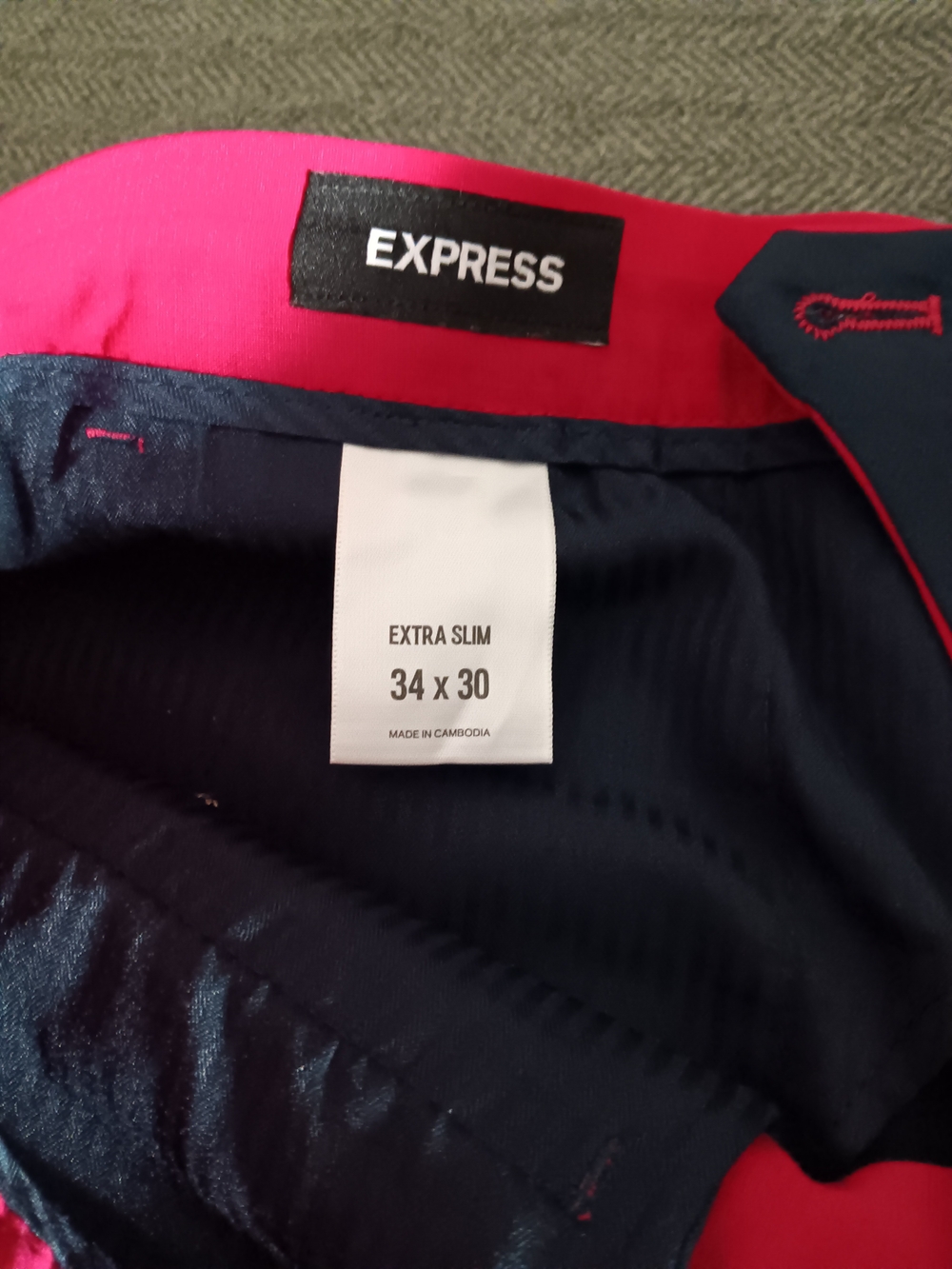 Express Mens Pink Pants